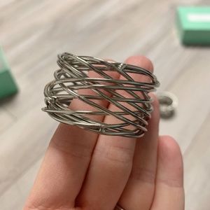 Woven Silver Napkin Rings